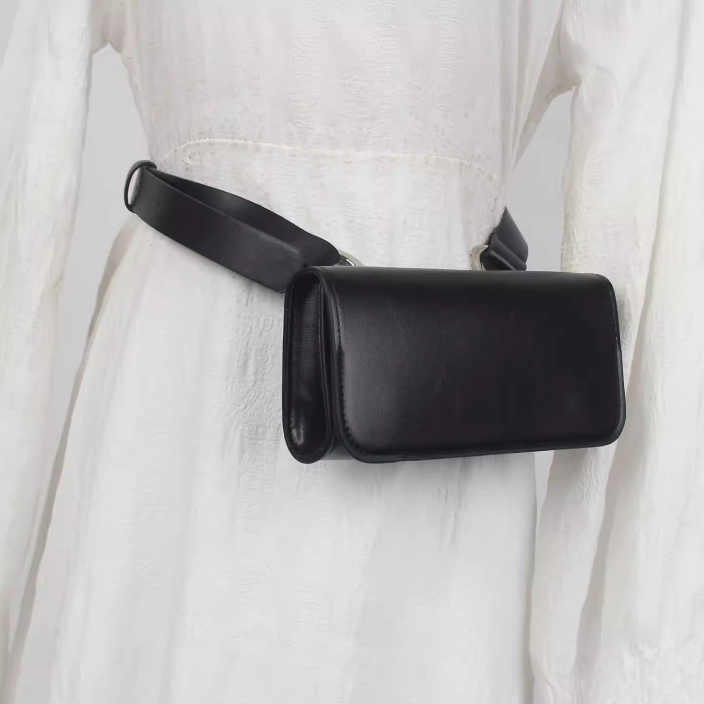 Belt Bag Leather Wide - Ceinture en cuir PU pour hommes
