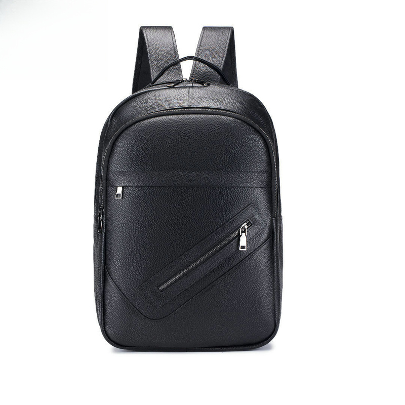 Genuine Leather Backpack - Sac à bandoulière double en cuir