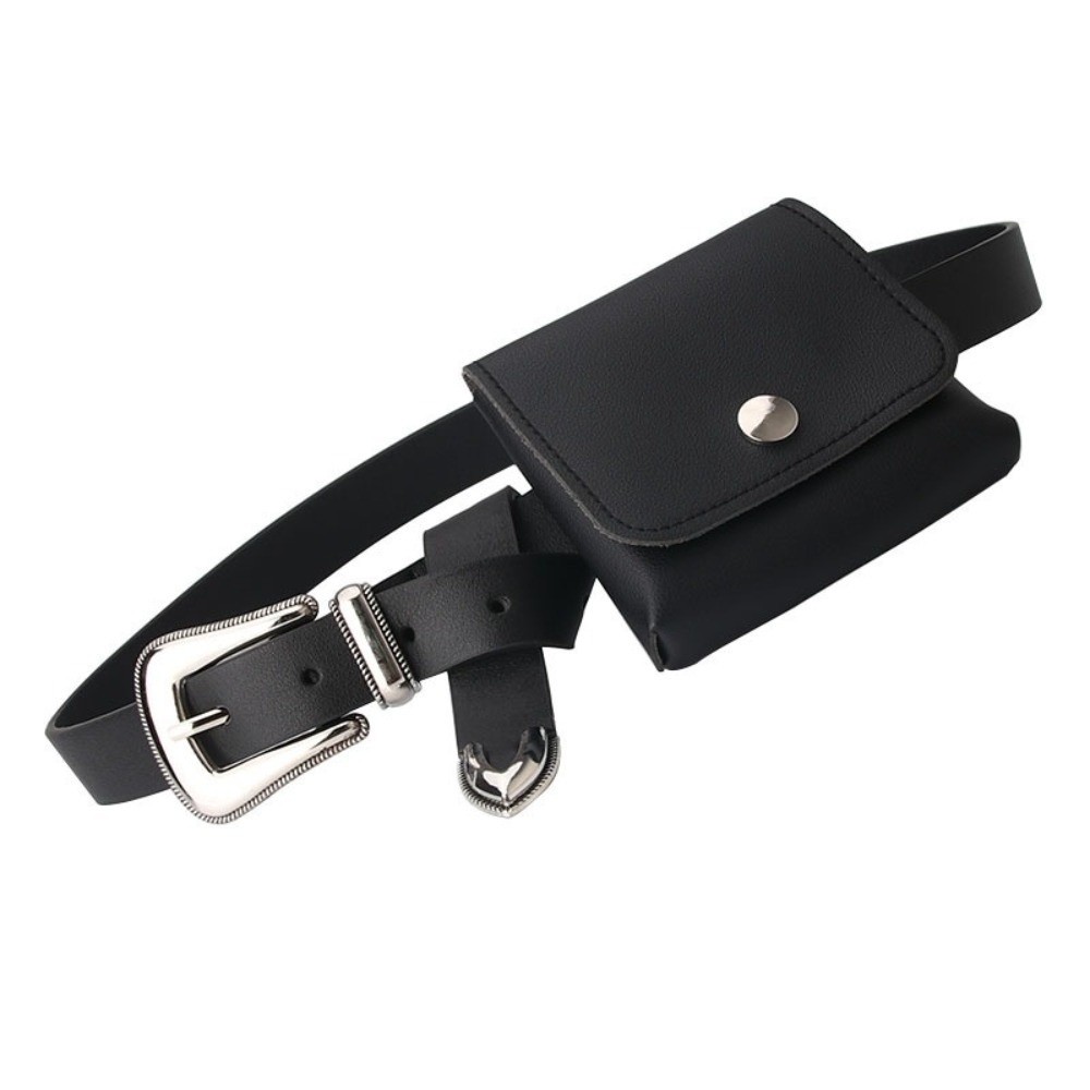 Belt Bag Leather Wide - Sac banane compact en cuir PU