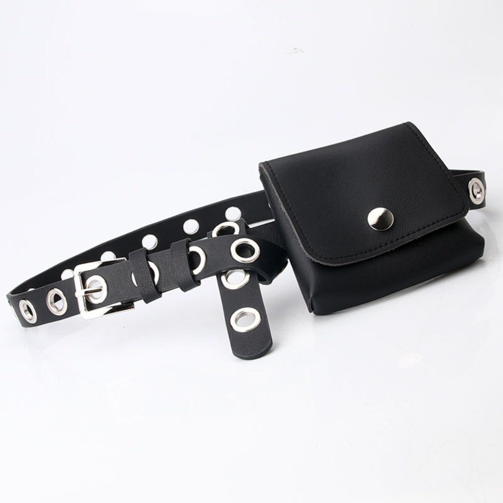 Belt Bag Leather Wide - Sac banane femme en cuir PU,