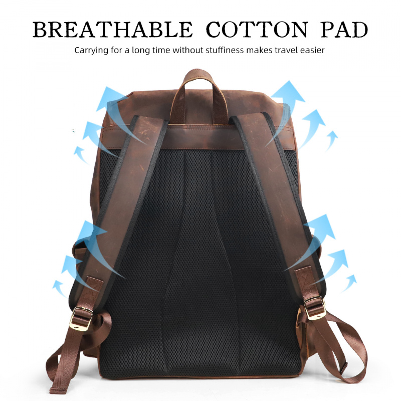 Nouveautés : Sac à dos en cuir - Genuine Leather Backpack avis et prix