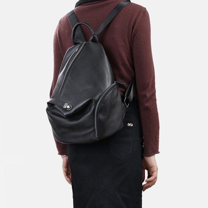 Zency-Sac à dos antivol en cui - Genuine Leather Backpack avis et prix