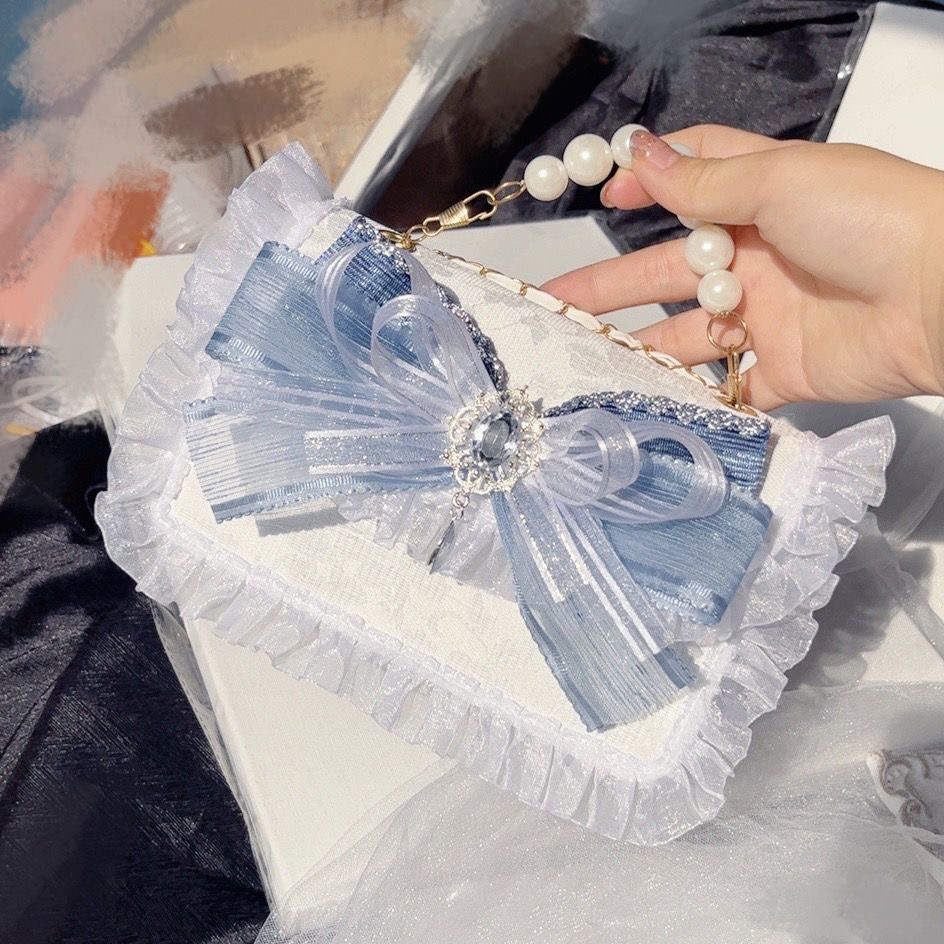 Sac à Main en Dentelle Lolita  - Luxury Bags Blue avis et prix