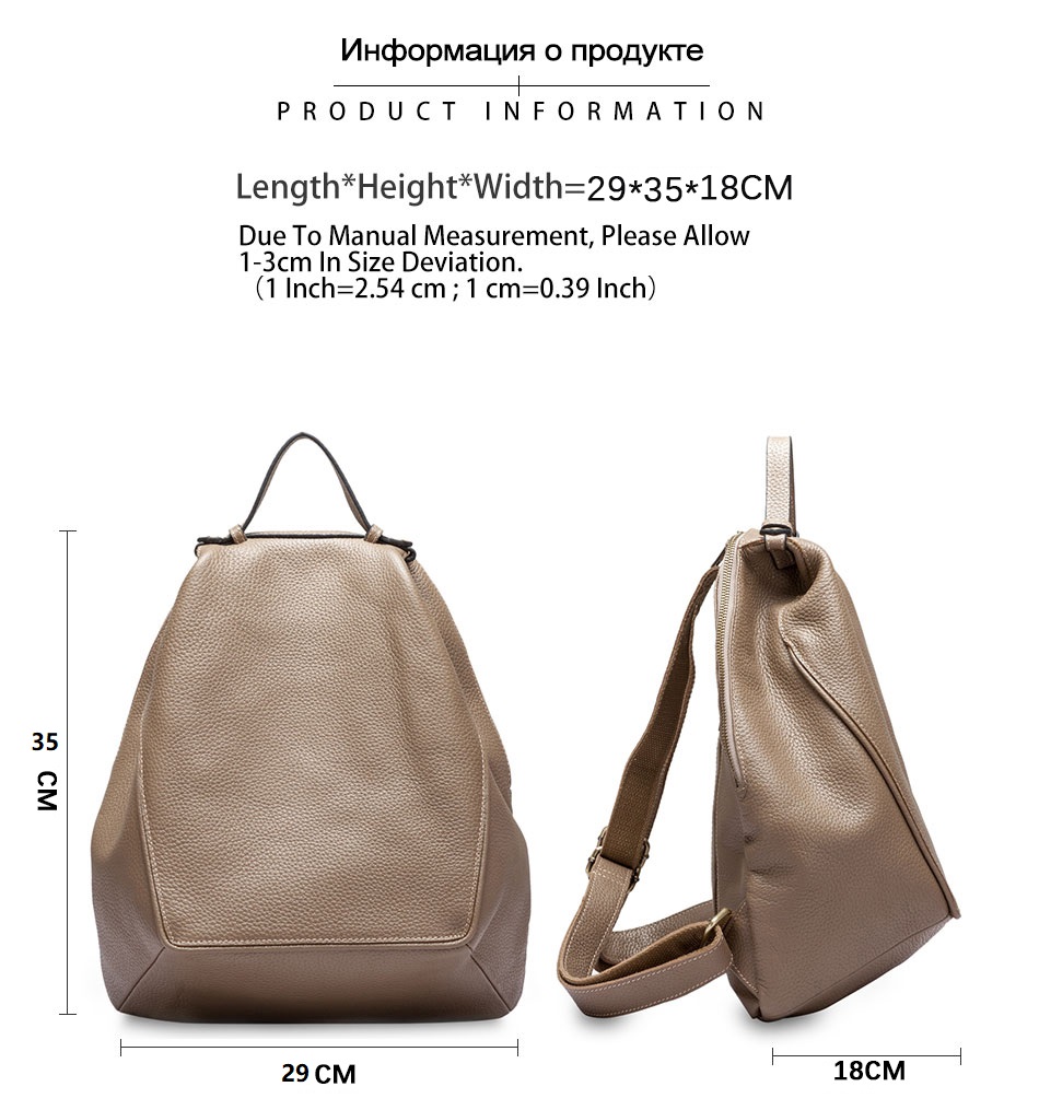 Zency femmes 100% en cuir véri - Genuine Leather Backpack avis et prix