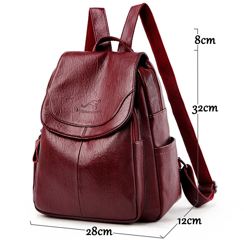Sac à dos vintage en cuir soup - Genuine Leather Backpack avis et prix