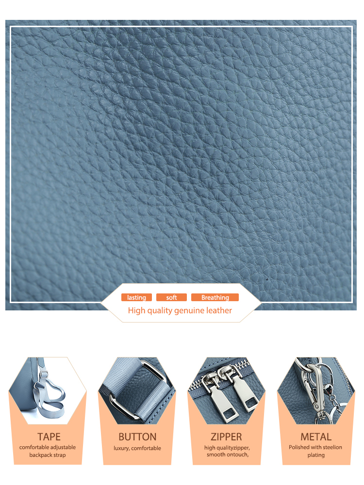 Zency – sac à dos en cuir véri - Genuine Leather Backpack avis et prix