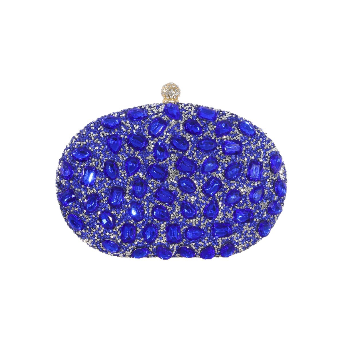 Sac de soirée de luxe ovale or - Luxury Bags Blue avis et prix