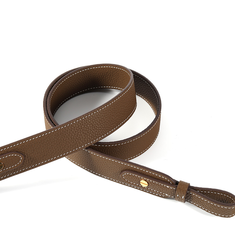 Cuir complet Togo Etoupe cuir  - Belt Bag Leather Wide avis et prix
