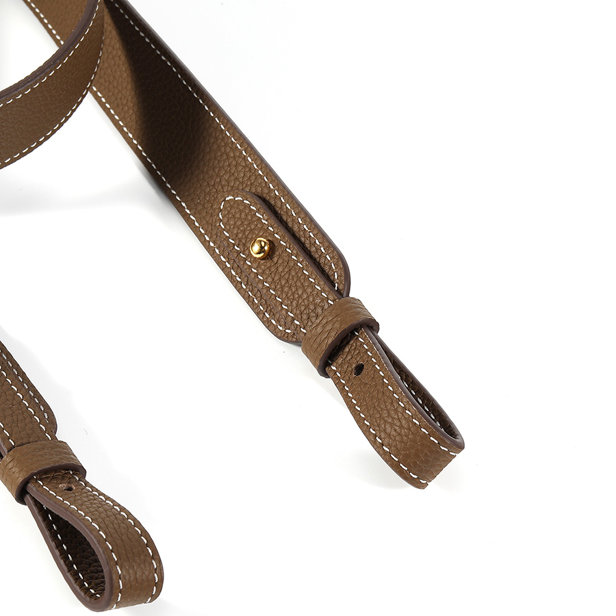 Cuir complet Togo Etoupe cuir  - Belt Bag Leather Wide avis et prix