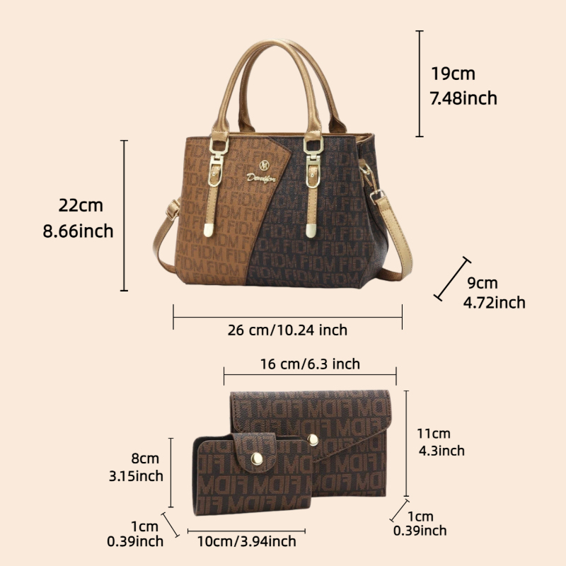 Ensemble de 3 sacs pour femmes - Luxurious Bag avis et prix