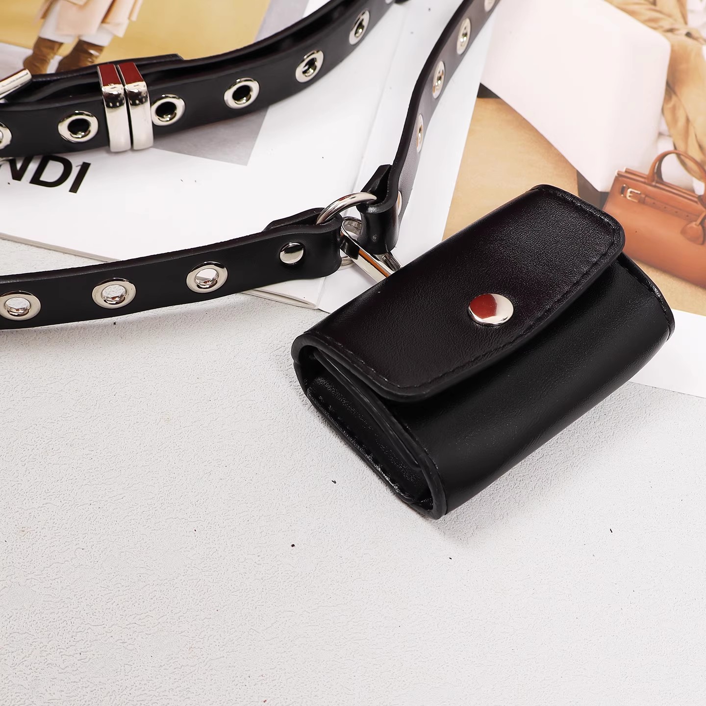 Femmes piste mode en cuir véri - Belt Bag Leather Wide avis et prix