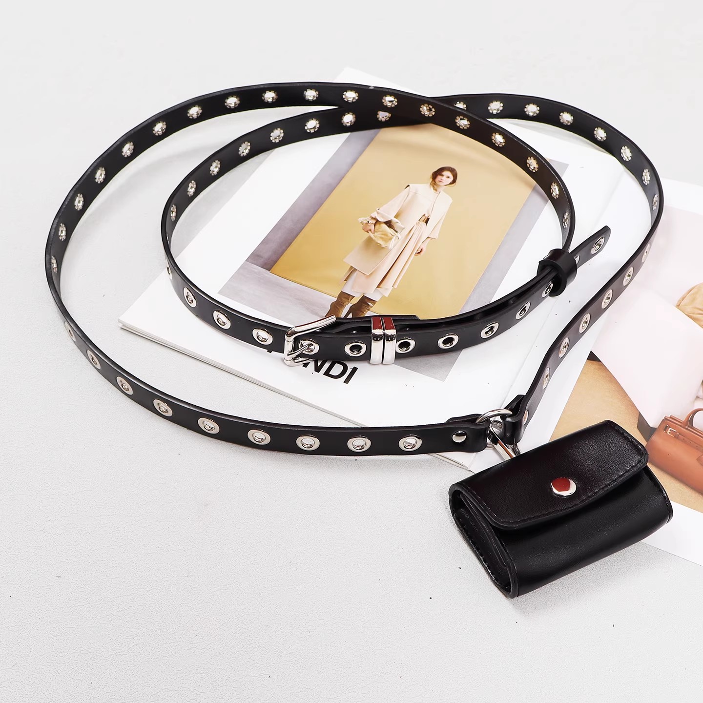 Femmes piste mode en cuir véri - Belt Bag Leather Wide avis et prix