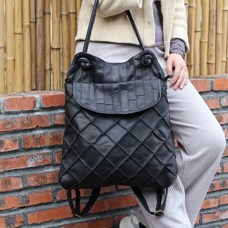 Nouveau sac à dos européen/amé - Genuine Leather Backpack avis et prix