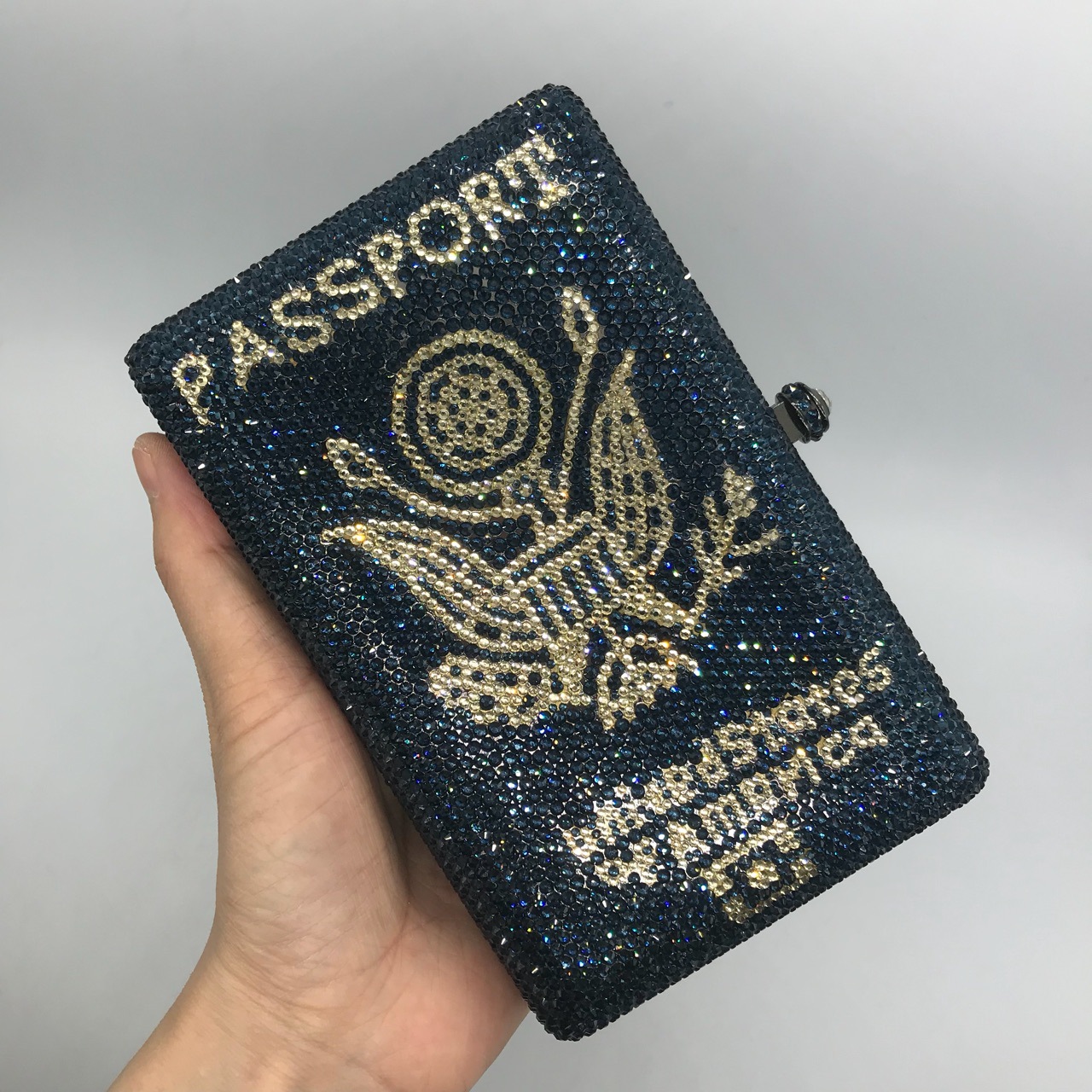 Bleu foncé passeport forme dia - Luxury Bags Blue avis et prix