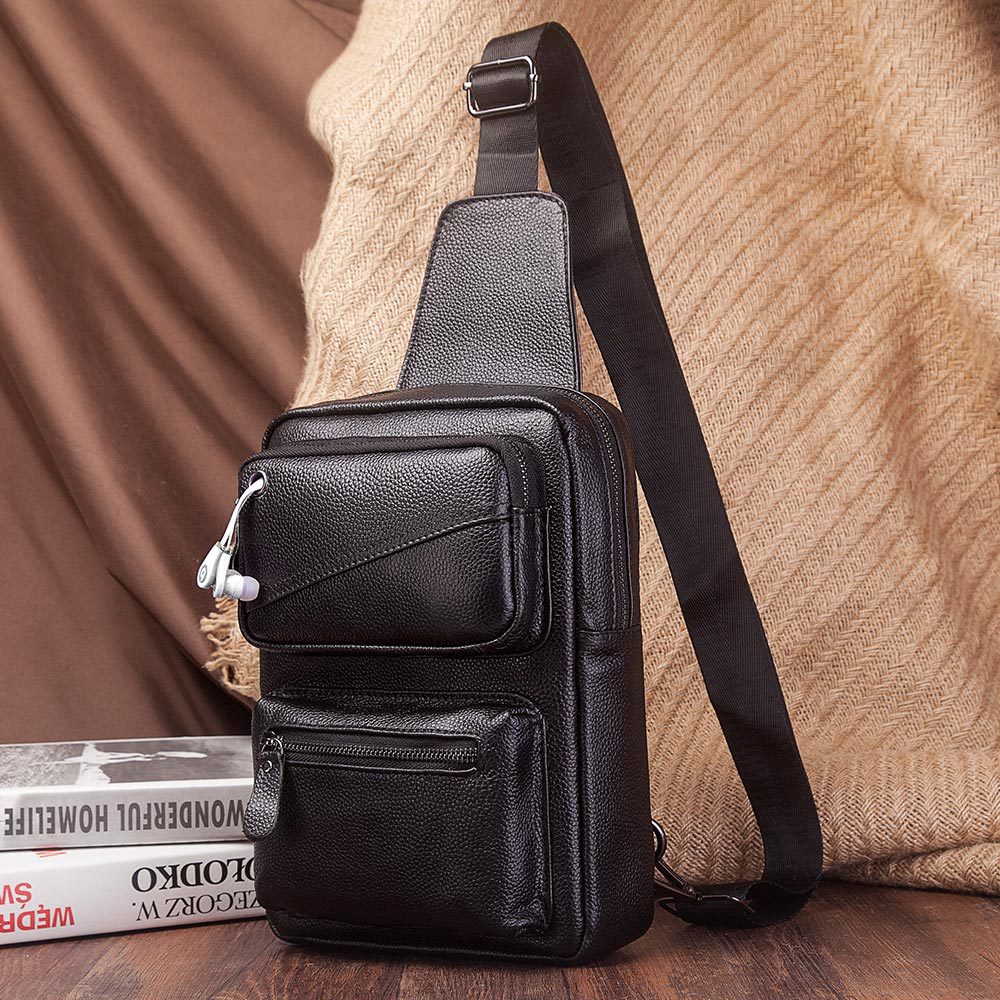 Sac de poitrine en cuir vérita - Genuine Leather Backpack avis et prix