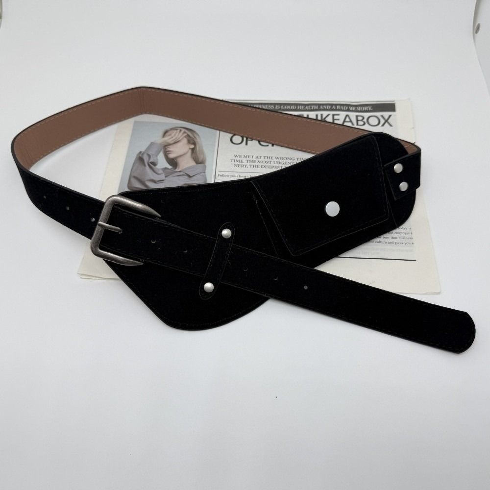 Ceinture large en PU tendance  - Belt Bag Leather Wide avis et prix